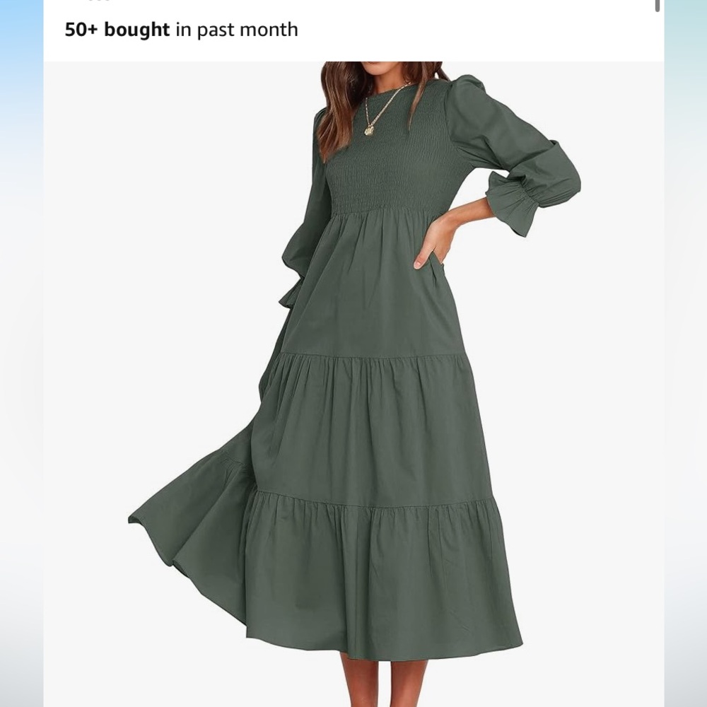 Elegant Green Women's Dress